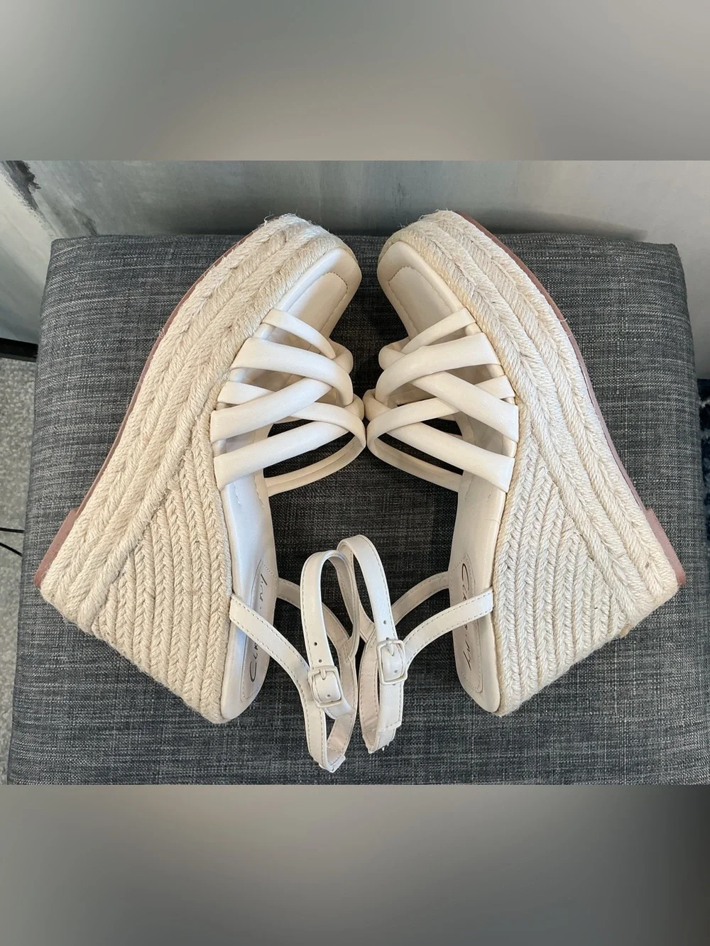 NIB Circus NY by Sam Edelman Irene Espadrille Platform Sandals Vanilla Bean Sz 8